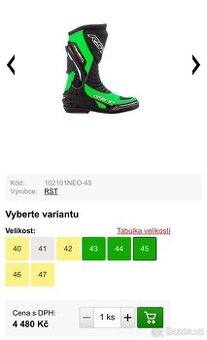 Boty na motorku RST