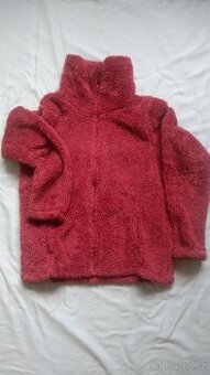 Mikina dámská červená fleece vel. M - hebká