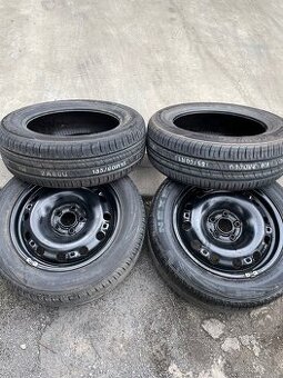 Zánovní letní pneu 185/60R15 + 2x disk 5x100