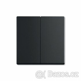 Kryt spínač dvojitý ABB Future mechová černá