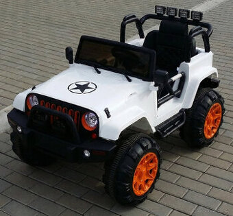 Dětské elektrické autíčko džíp, dálkové, přepínač na 2 aku