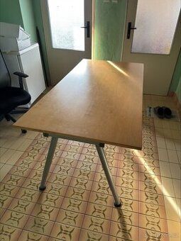 Polohovatelný psací stůl 80×160 cm, výška 60-90 cm