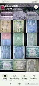 Staré bankovky,hodinky,fotky,knihy a obrazy