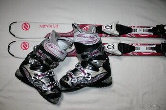 lyže Dynamic Elve 130 cm , lyžaky Roxa