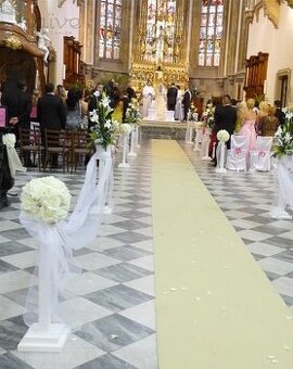 Svatební koberec - smetana