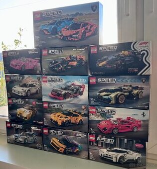 Krabice a navody Lego Speed Champions