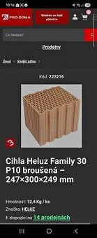 Cihla HELUZ Family 30