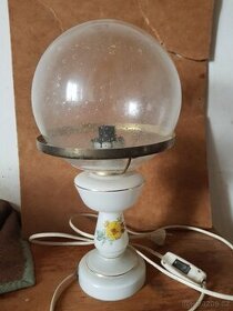 Skleněná retro lampa