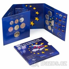 Sada oběžných mincí 2024 Vstup ČR a SR do Evropské unie sta