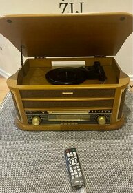 Gramofon 1908 stereo systém, DAB +, kazety, USB . - 1
