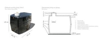 Betonová jímka 16m3 - 1