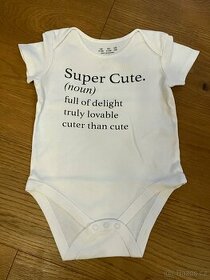 Body s nápisem (unisex) - 9-12měs.