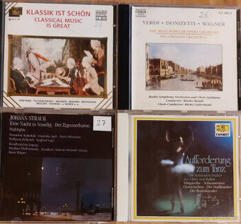 CD s převážně klasikou hudbou.