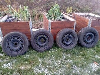 Sada kol + zimní pneu - 5x100 6J R15 ET38 195/65/15 91T