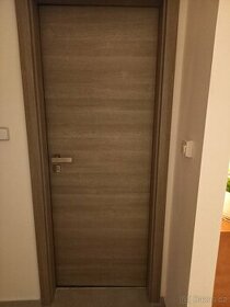 Dveře interiérové, 70/197 levé, dýha, šedohnědé