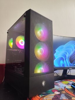 HERNÍ PC MSI TIGO R5 5500 RTX 4060 MONITOR SAMSUNG G5 QHD