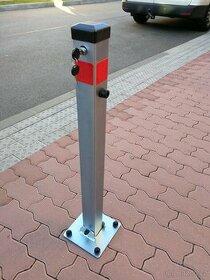 Parkovací sloupek sklopný PROFI - zinkovaný, CZ výroba