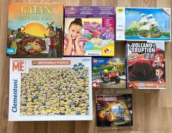 Nové Lego, hry, puzzle, tvoření, knihy