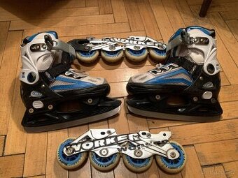 Dětské brusle Worker Nolan 2v1