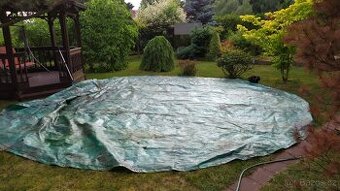 prodám 7m plachtu na dřevo/bazén