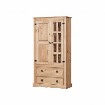 Dřevěná vitrína CORONA vosk 16254