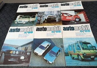 12 x ČASOPIS AUTOMOBIL 1988, LIAZ DAKAR, ŠKODA FAVORIT