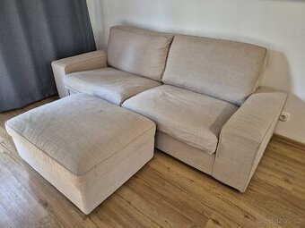 Sedací souprava pohovka Kivik IKEA 3 místná + Taburet