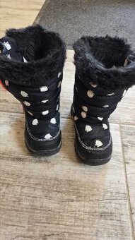 Dětské sněhule s kočičkami