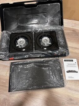 Přenosný plynový vařič/gril se 2 plotýnkami