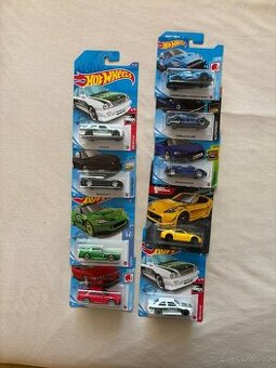 Hot wheels - různé - Audi, Nissan, BMW, Mazda, Honda