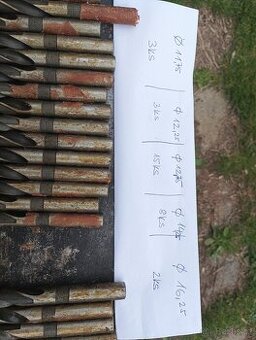 Vrtáky HSS česká výroba nové i použité
