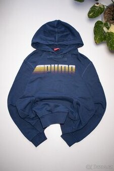 Puma Sport Lifestyle Tmavě Modrá Mikina Gradient Logo Veliko