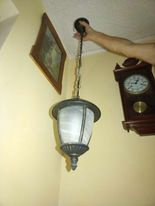 Stropní lampa - lustr na řetězu, nastavitelná výška - 1