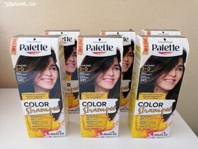Šampon / barva na vlasy Palette Color Shampoo tm. čoko 6 ks - 1