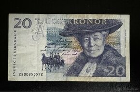 Prodam bankovku Švedsko 20 kronor