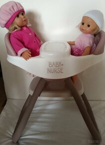 Jídelní židlička pro 2 panenky Baby Nurse