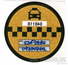 Taxi nálepka