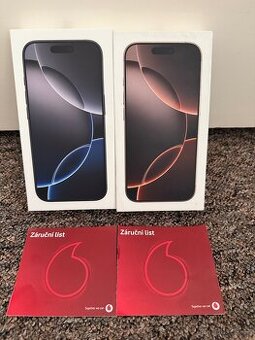Novy Apple iPhone 16 Pro 128gb. 2 roky zaruka Vodafone.