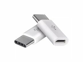EMOS SM7023 adaptér microUSB - USB-C, bílý - 1