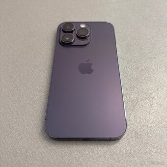 iPhone 14 Pro 256GB deep purple, jako nový bez škrábance