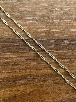 Zlatý řetízek točený