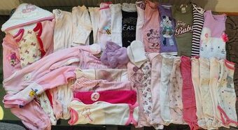 SET 35ks  zimního oblečení pro holčičku vel. 62-68-74