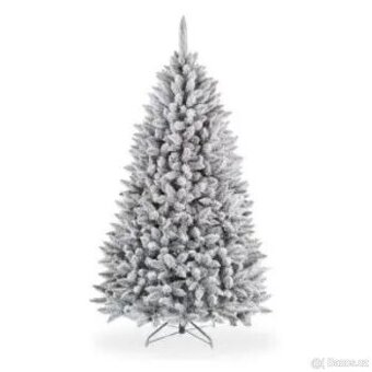 Vánoční zasněžený stromeček Smrk 2D