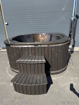 Vířivka čtvercová Marble 2, mramor hnědá