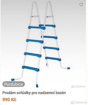 Prodám schůdky pro nadzemní bazén