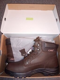 Nové kožené zimní vysoké boty CXS vel.45