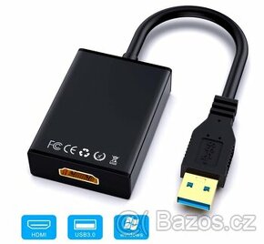 USB na HDMI audio video adaptér, HD 1080P