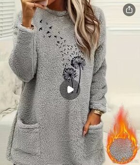 Nová dámská hřejivá fleece mikina 2XL