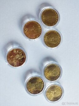 20kč sběratelské - 7ks Masaryk Rašín Beneš Engliš Pospíši