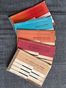 Noty akordeon - harmonika: 4x Malý harmonikový repertoár 1-4